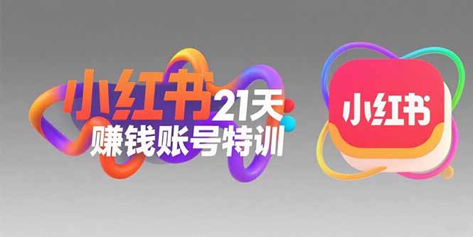 小红书21天赚钱账号特训：黄金定位技巧，高转粉文案创作，科学引流策略-皮皮网创