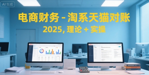 电商财务-淘系天猫对账2025，理论+实操-皮皮网创