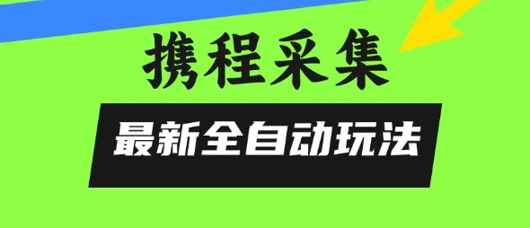 携程信息采集全自动玩法，0风控，无脑开干【揭秘】-皮皮网创