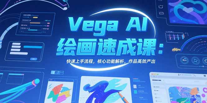 Vega AI绘画速成课：快速上手流程，核心功能解析，作品高效产出-皮皮网创