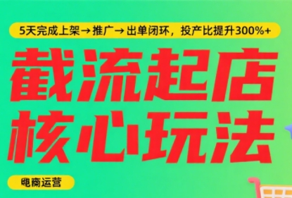 淘宝截流快速起店玩法，掌握暴力快速起店的流程-皮皮网创