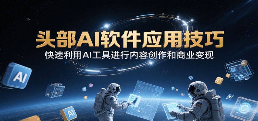 头部AI软件应用技巧，快速利用AI工具进行内容创作和商业变现-皮皮网创