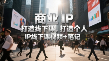 商业IP打造线下课，打造个人 IP线下课视频+笔记-皮皮网创