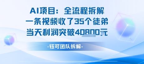 AI收徒变现闭环：一条视频收35人，日入1k+(附完整SOP)-皮皮网创