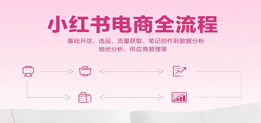 小红书电商全流程，基础开店、选品、流量获取、笔记创作到数据分析、供应商管理等-皮皮网创