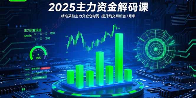 2025主力资金解码课：精准捕捉主力建仓时机，提升短线交易胜率(更新7月-皮皮网创