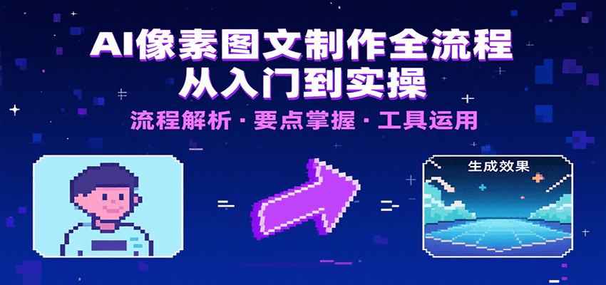 AI像素图文制作全流程：内容要点、文案选择及所用工具，助你快速入局-皮皮网创