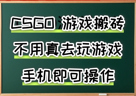 游戏搬砖，手机可做，不用电脑，最快当天见收益3张+，副业创业网创兼职【揭秘】-皮皮网创