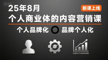 个人商业体的内容营销课25年8月，个人品牌化，品牌个人化，自媒体ip内容营销策略-皮皮网创