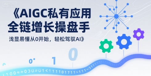 AIGC私有化应用全链增长操盘手，浅显易懂从0开始，轻松驾驭AI-皮皮网创