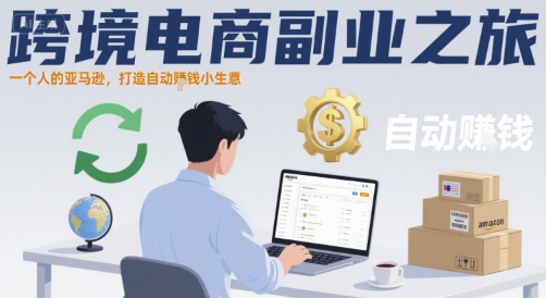 跨境电商副业之旅，一个人的亚马逊，打造自动賺钱小生意-皮皮网创
