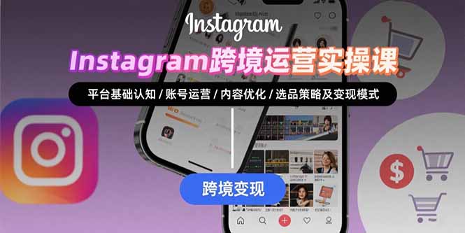 Instagram跨境运营实战：平台认知/账号运营/内容优化/选品策略及变现模式-皮皮网创