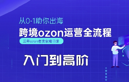 OZON入门到高阶全流程，从0-1助你出海，跨境ozon运营全流程-皮皮网创