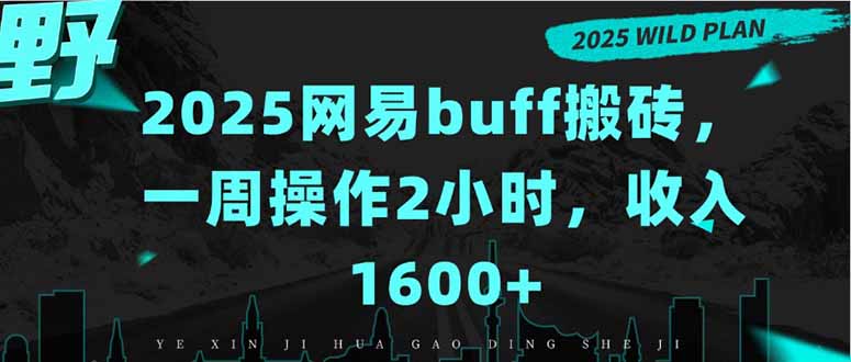2025网易buff搬砖，一周操作2小时，收入1600+-皮皮网创