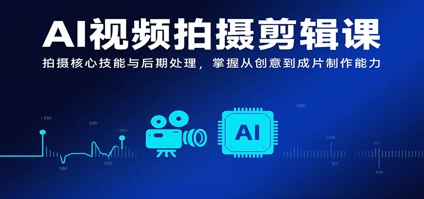 AI视频拍摄剪辑课，拍摄核心技能与后期处理，掌握从创意到成片制作能力-皮皮网创