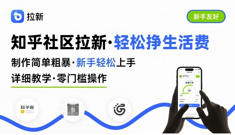 知乎社区拉新，制作简单粗暴，新手轻松上手，详细教学，轻松挣取生活费-皮皮网创