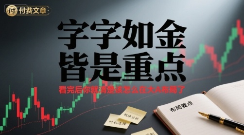 付费文章：字字如金 皆是重点， 看完后 你就清楚该怎么在大A布局了-皮皮网创