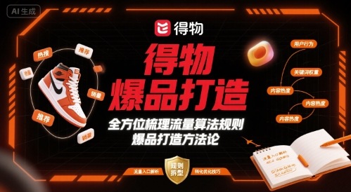 得物爆品打造，全方位梳理得物流量算法规则爆品打造规则-皮皮网创