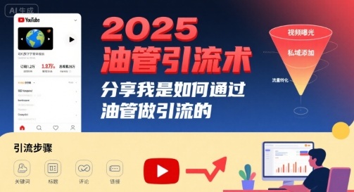 2025油管引流术，分享我是如何通过油管做引流的-皮皮网创