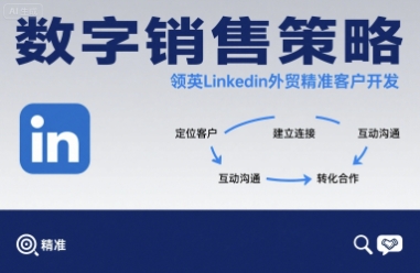 数字销售策略领英LinkedIn外贸精准客户开发-皮皮网创