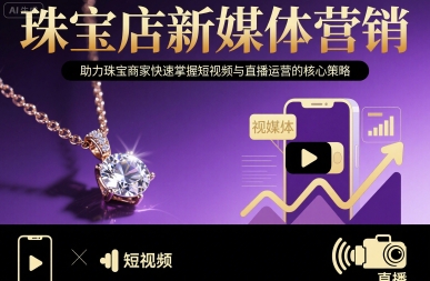 珠宝店新媒体营销，助力珠宝商家快速掌握短视频与直播运营的核心策略-皮皮网创