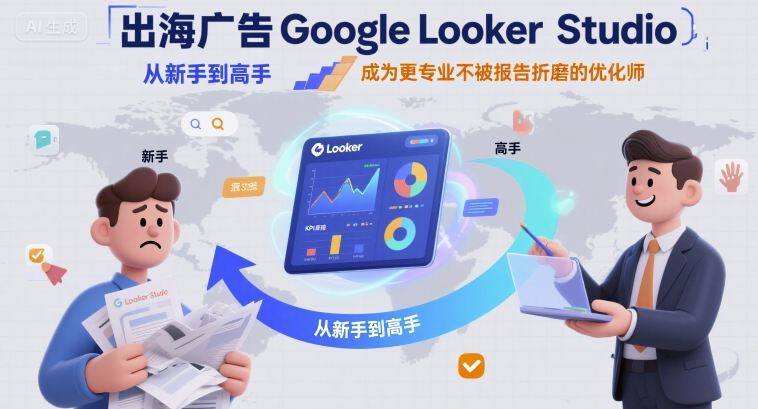 出海广告Google Looker Studio从新手到高手，成为更专业不被报告折磨的优化师-皮皮网创