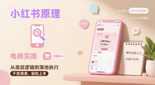 小红书原理以及详细实操流程，小红书电商教程-皮皮网创