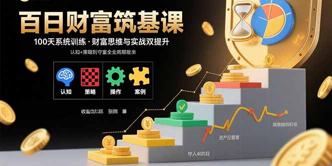百日财富筑基课:认知+策略+实操+案例拆解 实现从创富到守富全周期能力-皮皮网创