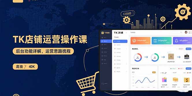 TK店铺运营实操课：后台功能详解，商品上架流程，运营思路拆解-皮皮网创