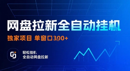 网盘拉新全自动挂G，独家项目，全自动运行完成拉新做任务，单窗口3张+【揭秘】-皮皮网创