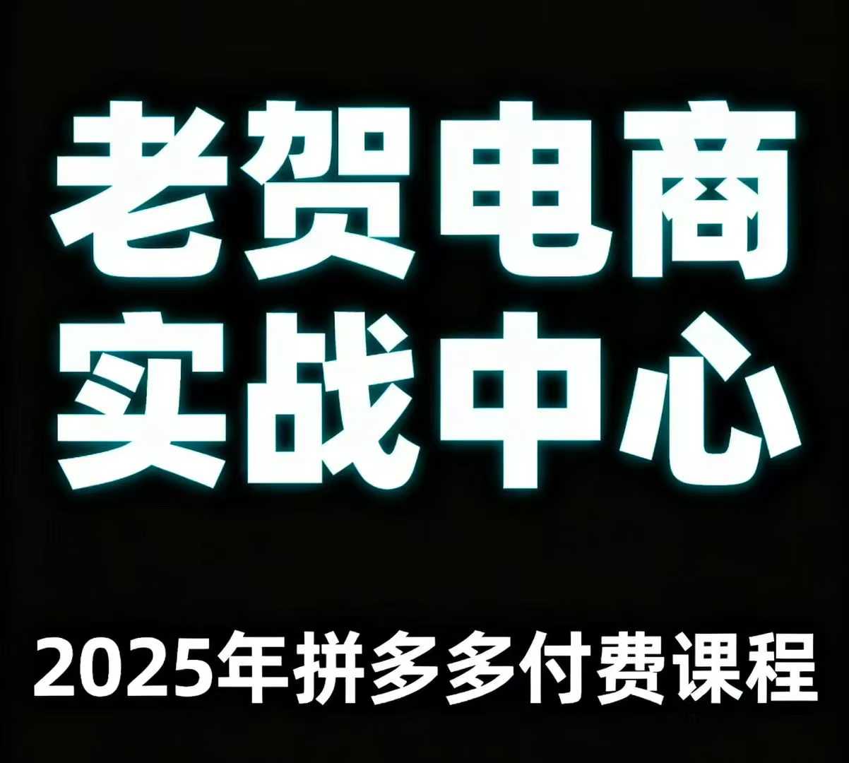 老贺电商2025年拼多多付费课程，用通俗易懂的方法告诉你多多怎么玩-皮皮网创