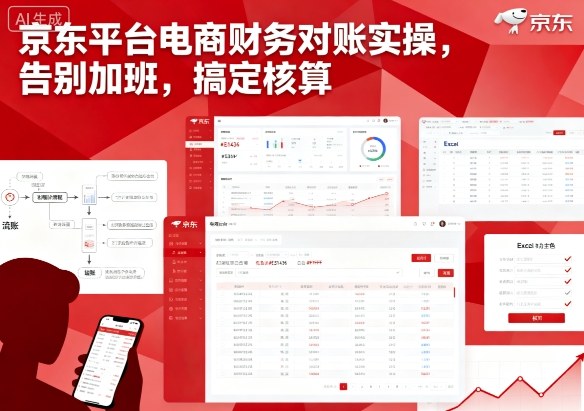 京东平台电商财务对账实操，告别加班，搞定核算-皮皮网创