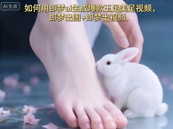 如何用即梦ai生成爆款玉足美足视频，即梦出图+即梦出视频，快速涨粉-皮皮网创