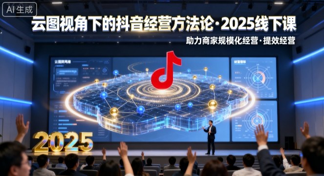 云图视角下的抖音经营方法论，2025线下课，助力商家规模化经营，提效经营(录音+字幕)-皮皮网创