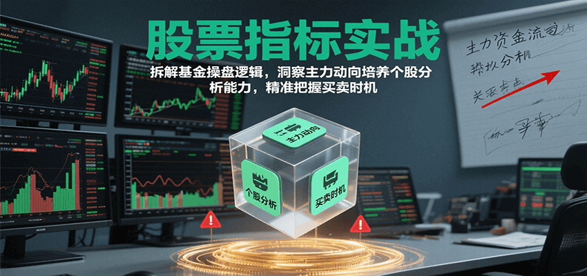 股票指标实战，基金操盘逻辑拆解，洞察主力动向培养个股分析能力把握买卖时机(更新)-皮皮网创