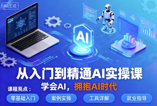 从入门到精通AI实操课，学会AI，拥抱AI时代-皮皮网创