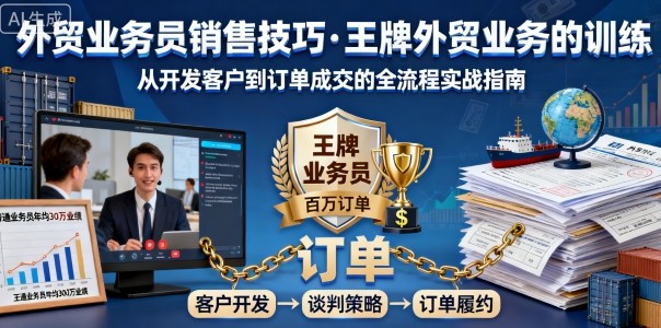外贸业务员销售技巧，王牌外贸业务的训练-皮皮网创