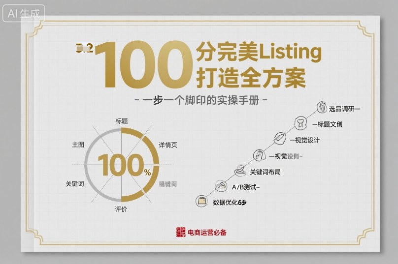 100分完美Listing打造全方案，想要完美listing必须是需要一步一个脚印的-皮皮网创