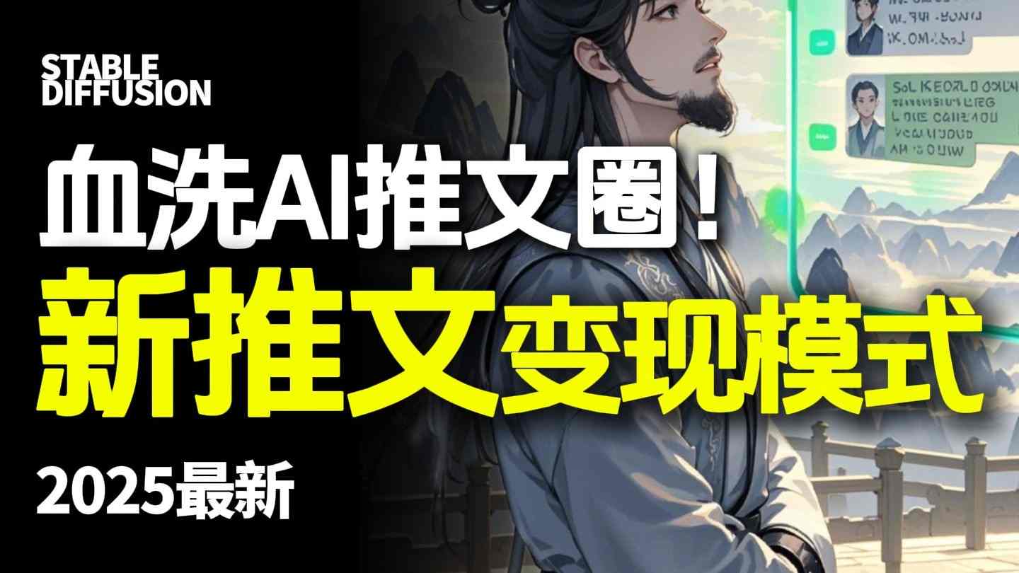 最新AI动态电影漫画小说推文，全流程实操教学，小白也能月入1W+-皮皮网创