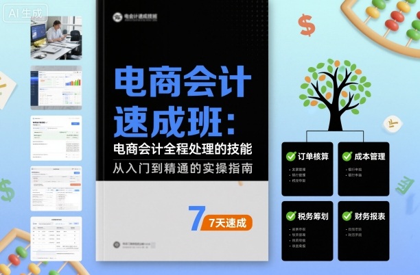 电商会计速成班，电商会计全程处理的技能-皮皮网创