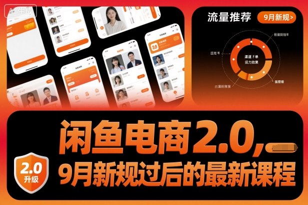 闲鱼电商2.0，9月新规过后的最新课程-皮皮网创