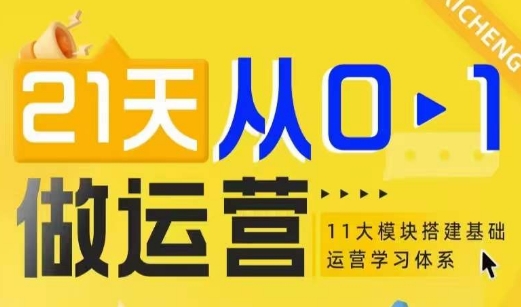 21天从0-1做运营，11大维度搭建基础运营学习体系-皮皮网创