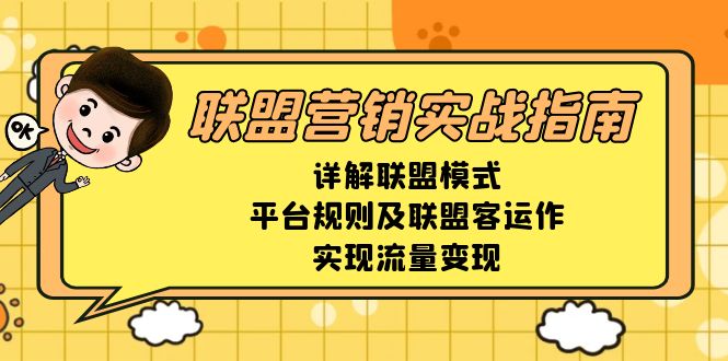 联盟营销实战指南，详解联盟模式、平台规则及联盟客运作，实现流量变现-皮皮网创