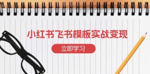 小红书飞书 模板实战变现:小红书快速起号,搭建一个赚钱的飞书模板-皮皮网创