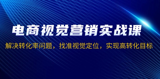 电商视觉营销实战课，解决转化率问题，找准视觉定位，实现高转化目标-皮皮网创