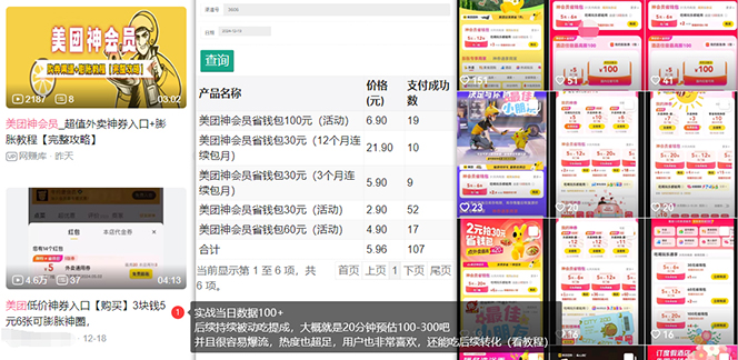 美团神券/神会员_入门级教程，外卖券膨胀推广项目【蓝海市场攻略】-皮皮网创