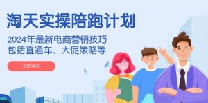 淘天实操陪跑计划,2024年最新电商营销技巧,包括直通车、大促策略等-皮皮网创