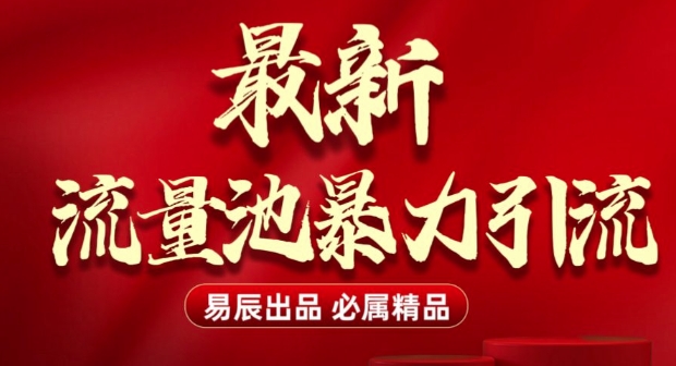 最新“流量池”无门槛暴力引流(全网首发)日引500+-皮皮网创