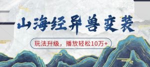 山海经异兽变装，玩法升级，播放轻松10万+-皮皮网创