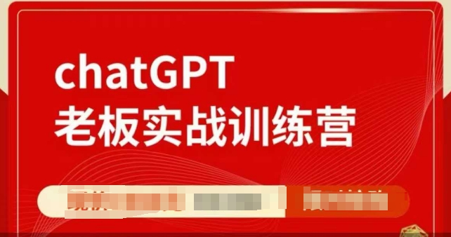 ChatGPT老板实战训练营，用GPT带飞，一人顶一个团队-皮皮网创